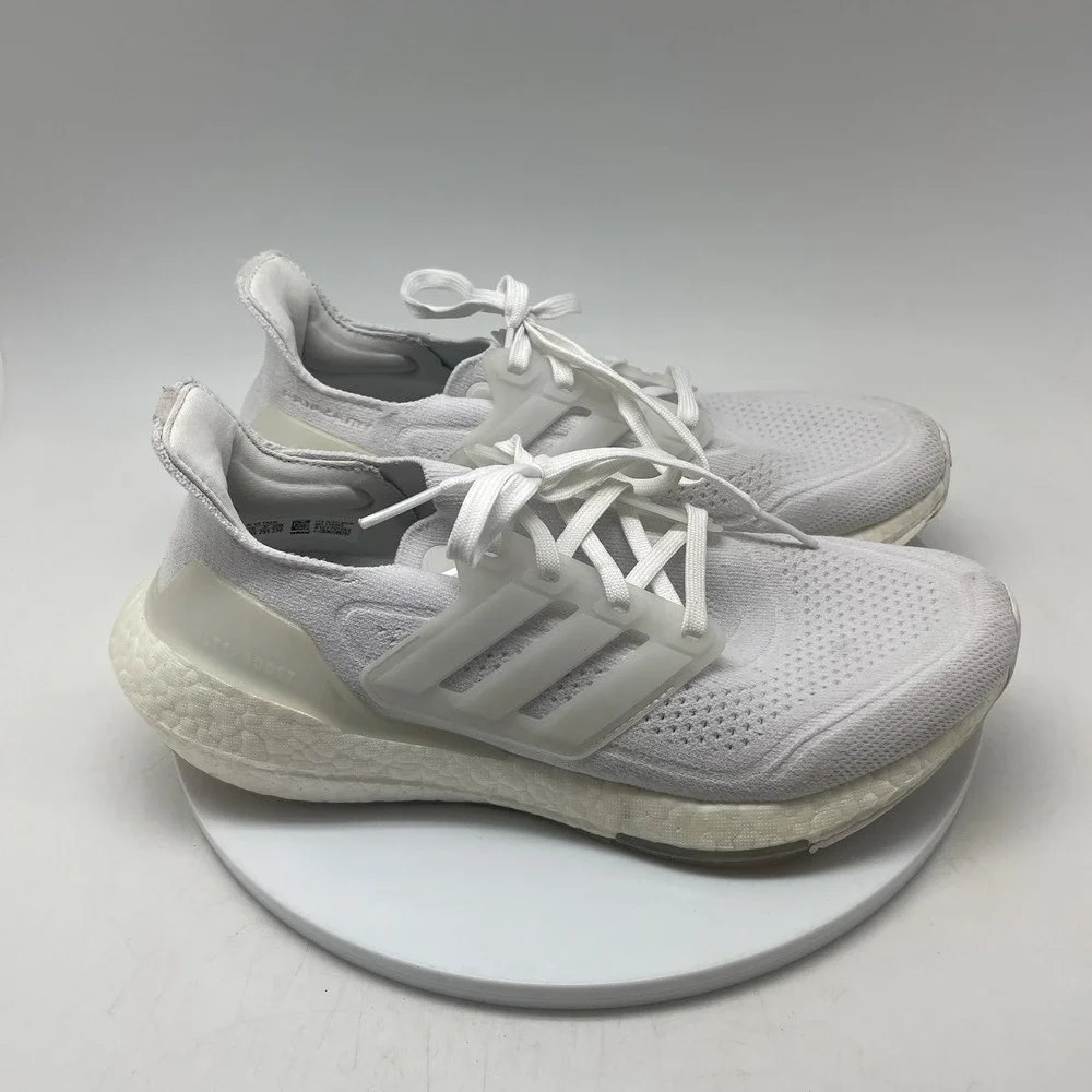 Adidas‎ Sneakers Womens 8.5 Ultraboost 21 All White FY0403 Running Gym Shoes